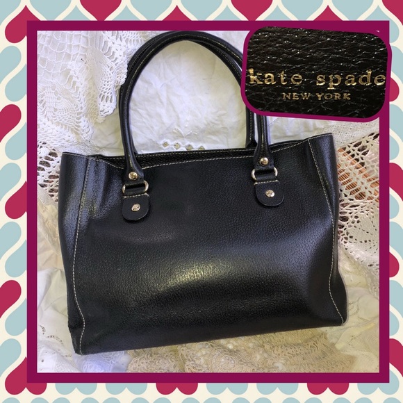 kate spade Handbags - ♠️kate spade♠️ Black Leather Satchel Bag USED